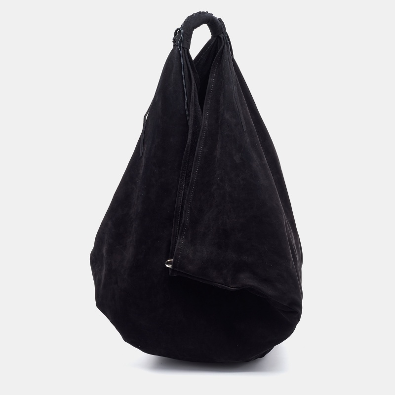 Pre Owned Maison Martin Margiela Black Suede Hobo