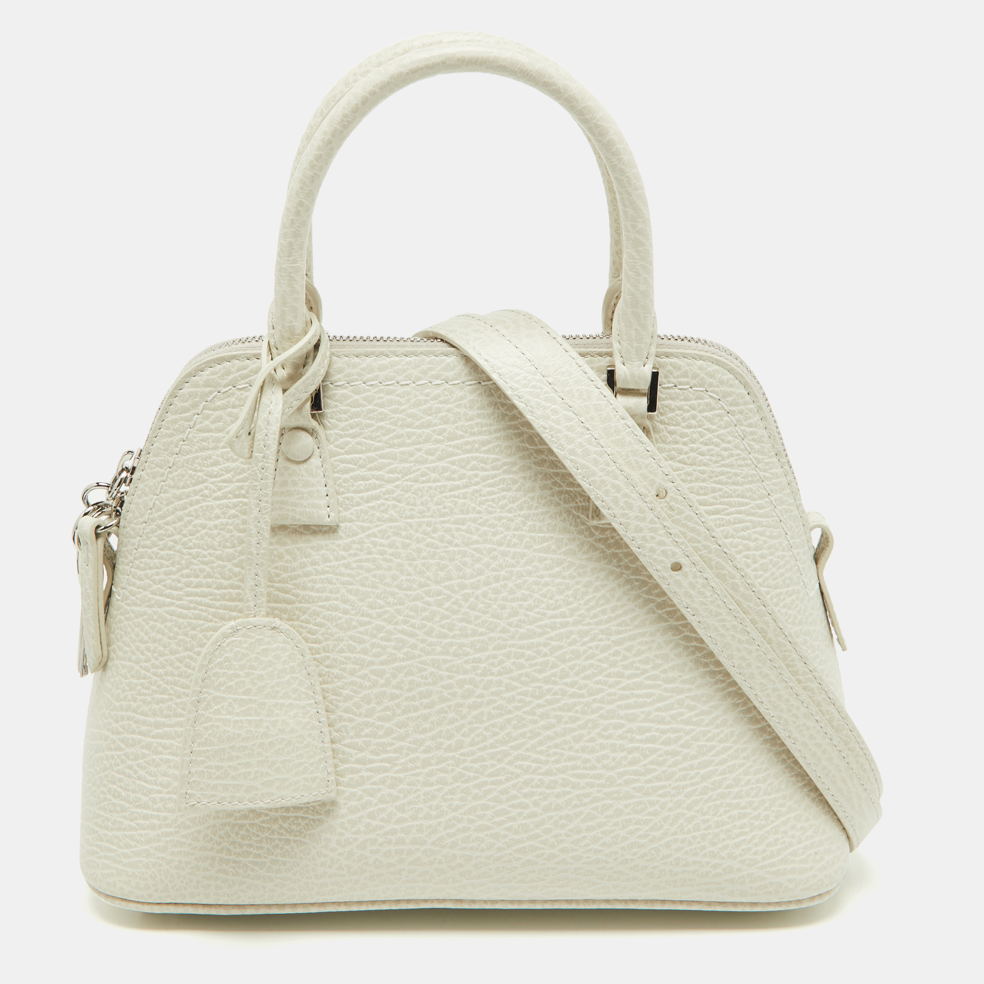 Maison Martin Margiela Grey Leather Dome Bag