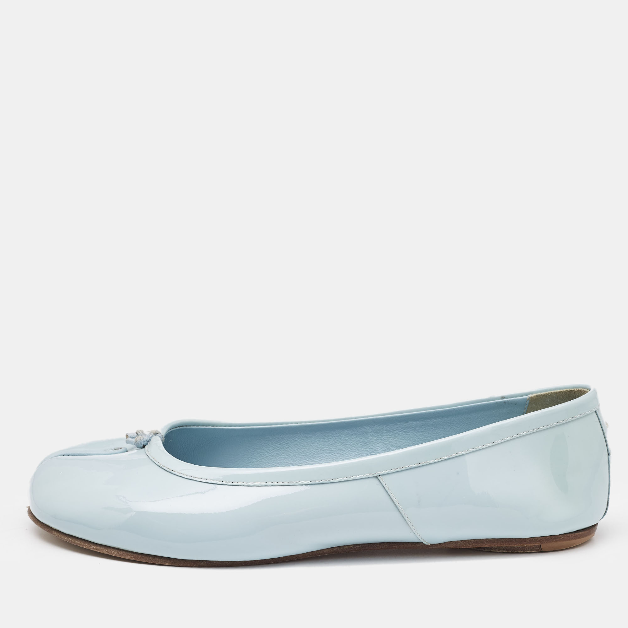 

Maison Martin Margiela Blue Patent Leather Tabi Ballet Flats Size