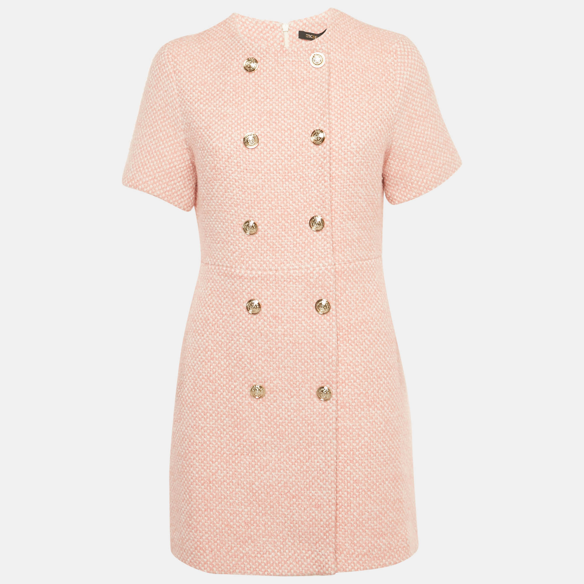 

Maje Pink Tweed Rirosila Mini Dress M