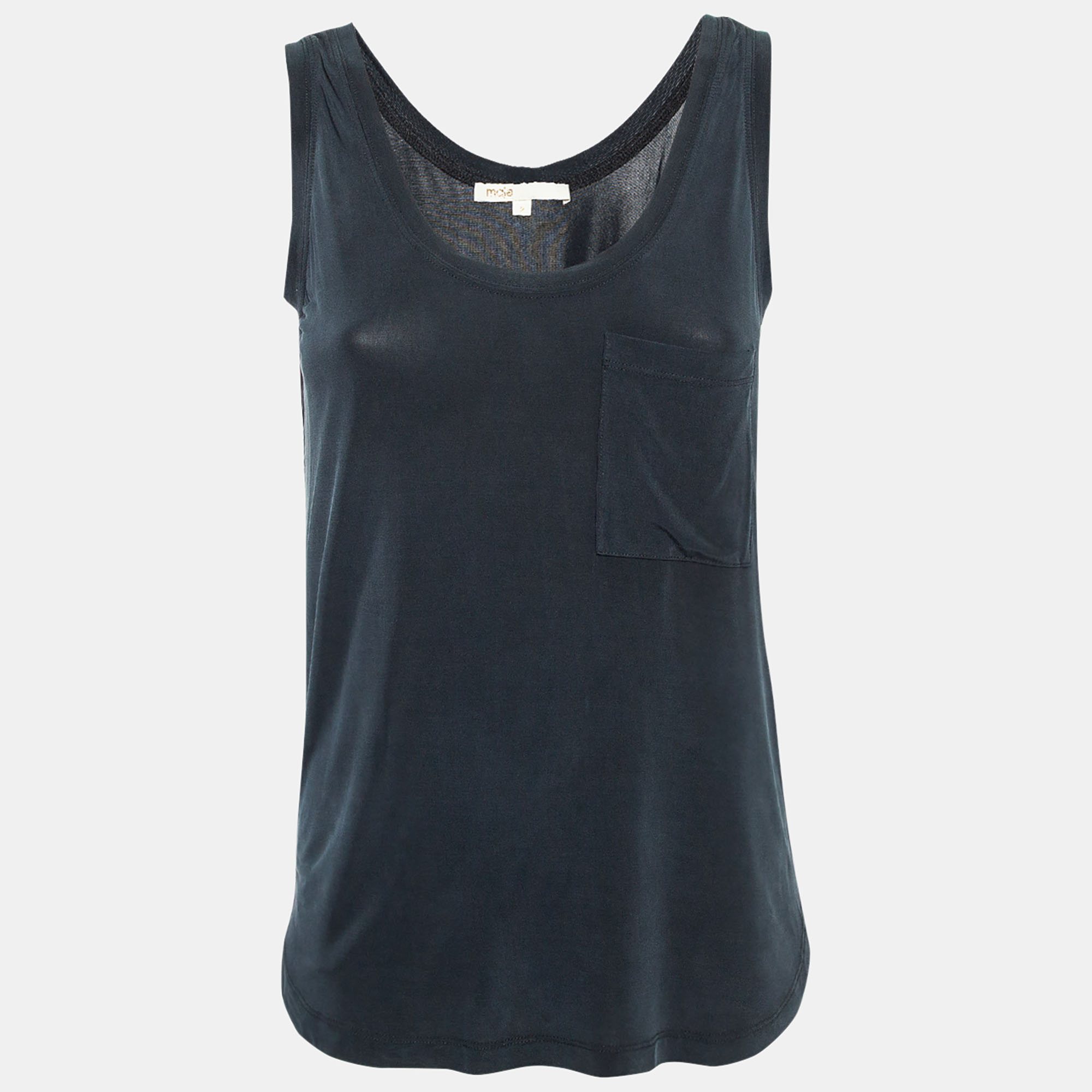 

Maje Black Jersey Tableau Tank Top M