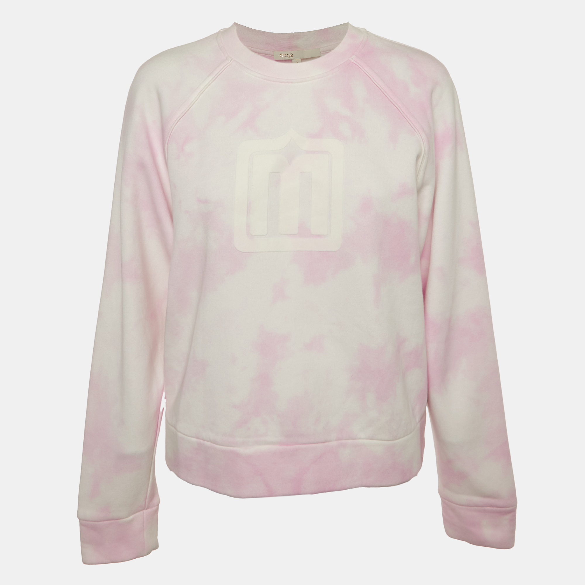 

Maje Pink Tie-Dye Cotton Sweatshirt M