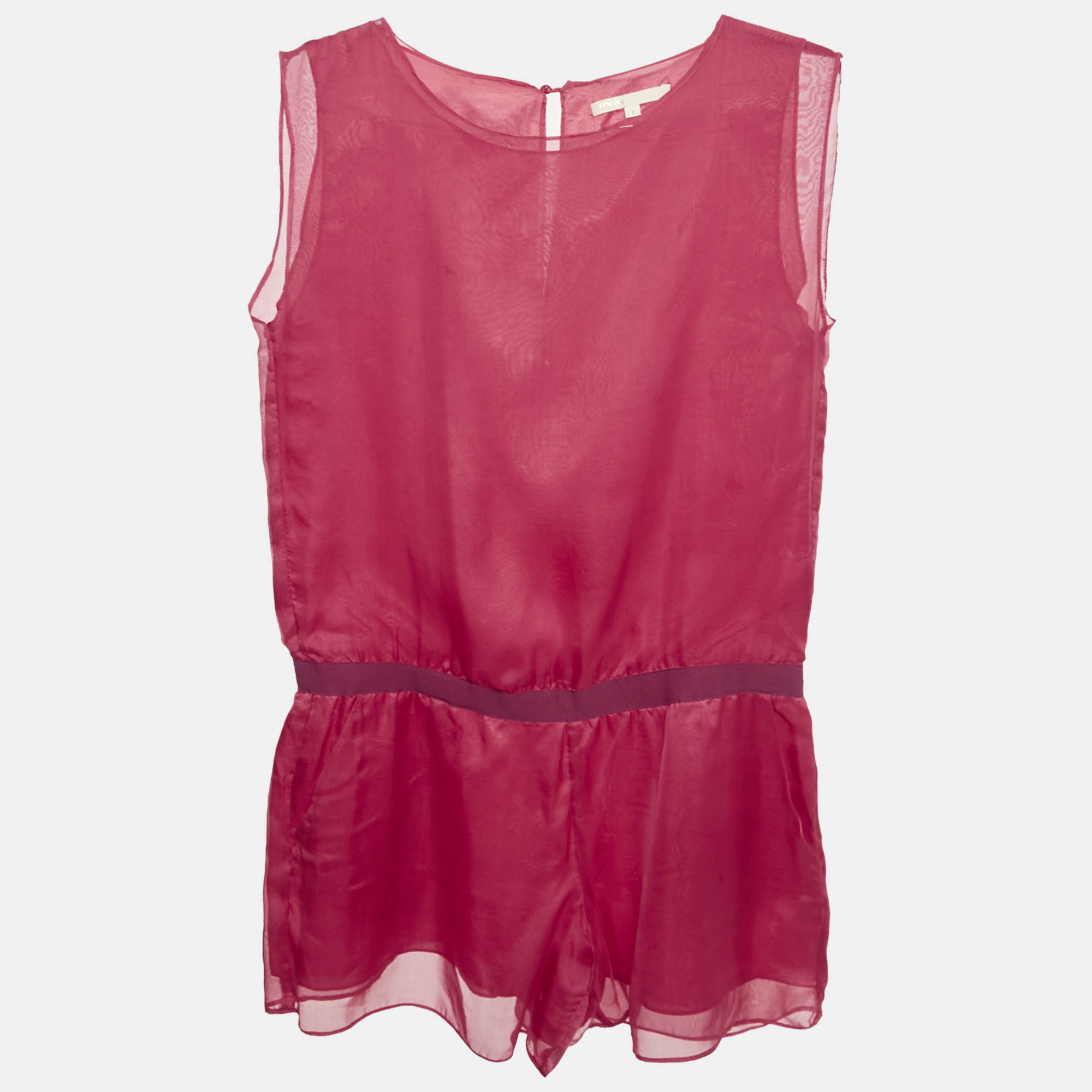 Pre-owned Maje Pink Silk Playsuit S