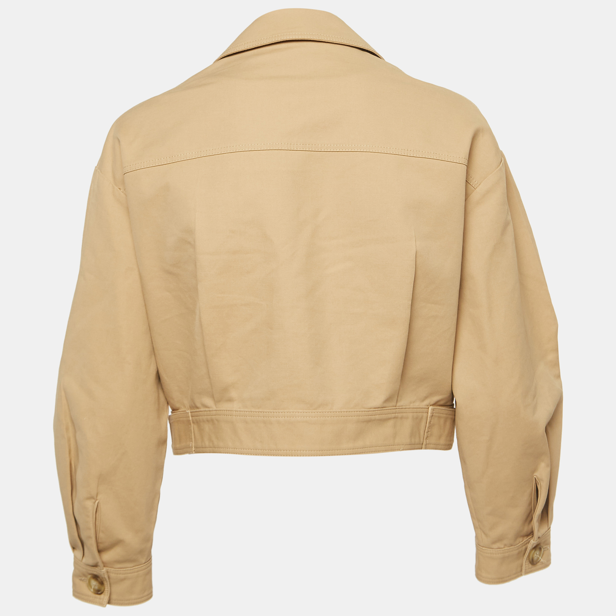 

Maje Beige Cotton Buttoned Jacket