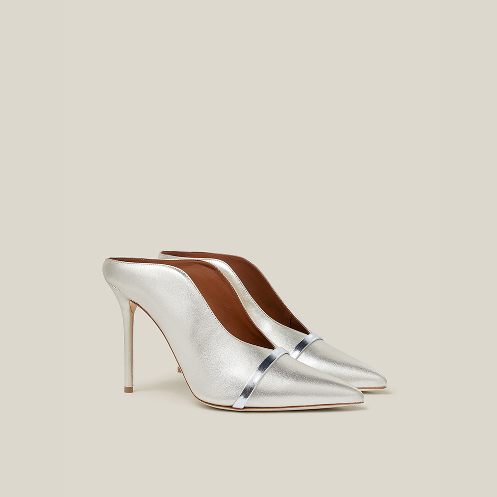 

Malone Souliers Metallic Constance Metallic-Leather Mules Size IT