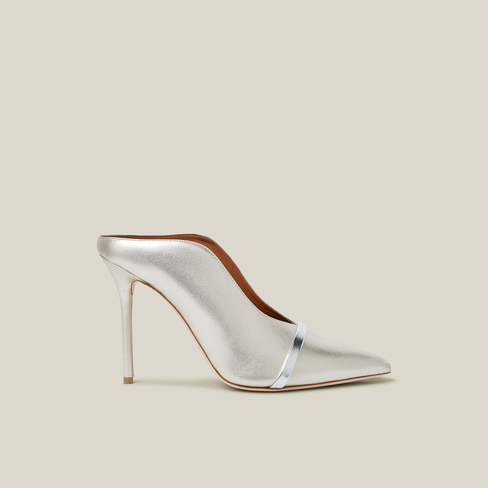 Pre Owned حذاء سلايد مالون سولييه "كونستانس" جلد ميتاليك مقاس IT 42