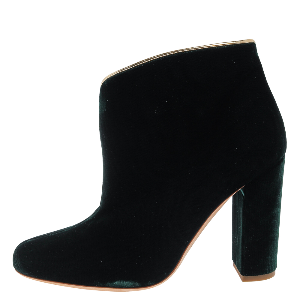 

Malone Souliers Green Velvet Eula Boots Size