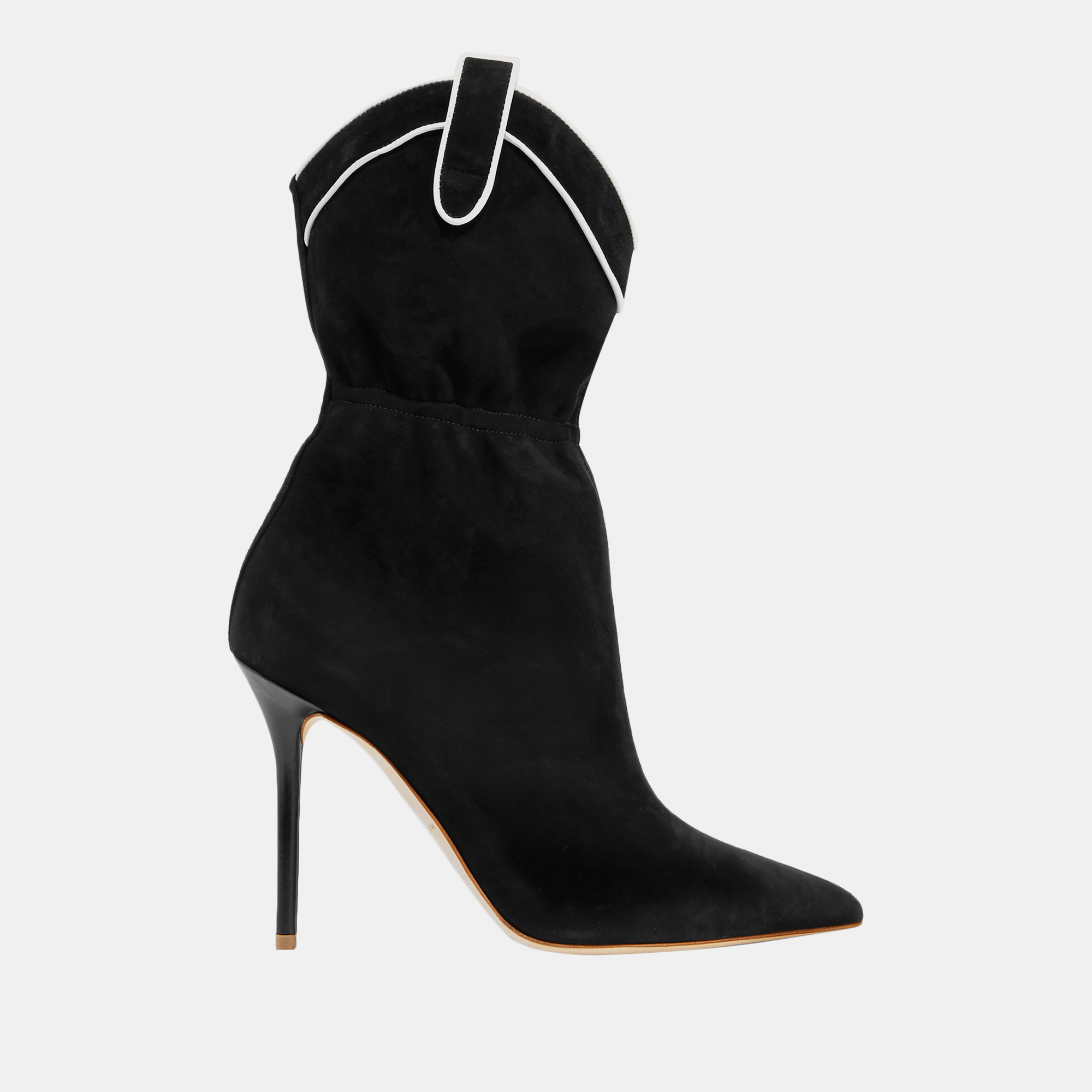 

Malone Souliers Black Suede Pointed Toe Ankle Boots