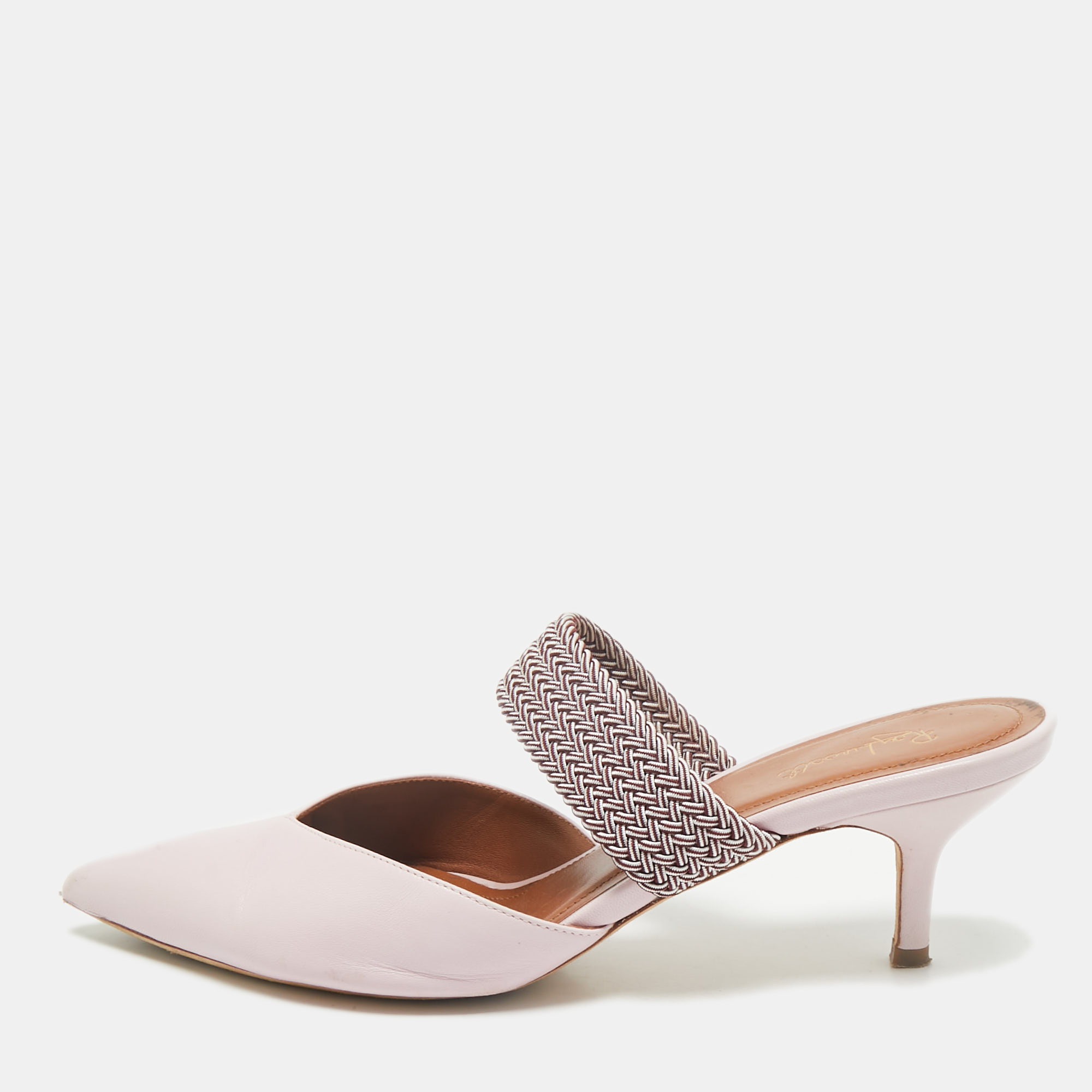 

Malone Souliers x Ray Luwolt Pink Leather Maisie Mules Size