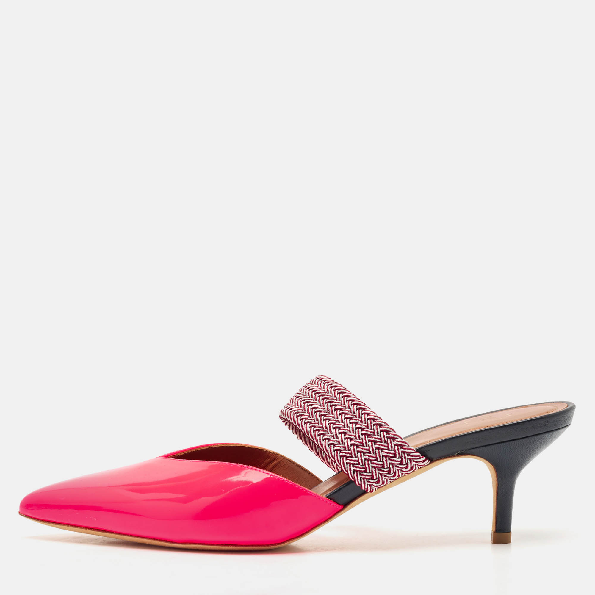 

Malone Souliers x Roy Luwolt Pink Leather Slide Sandals Size