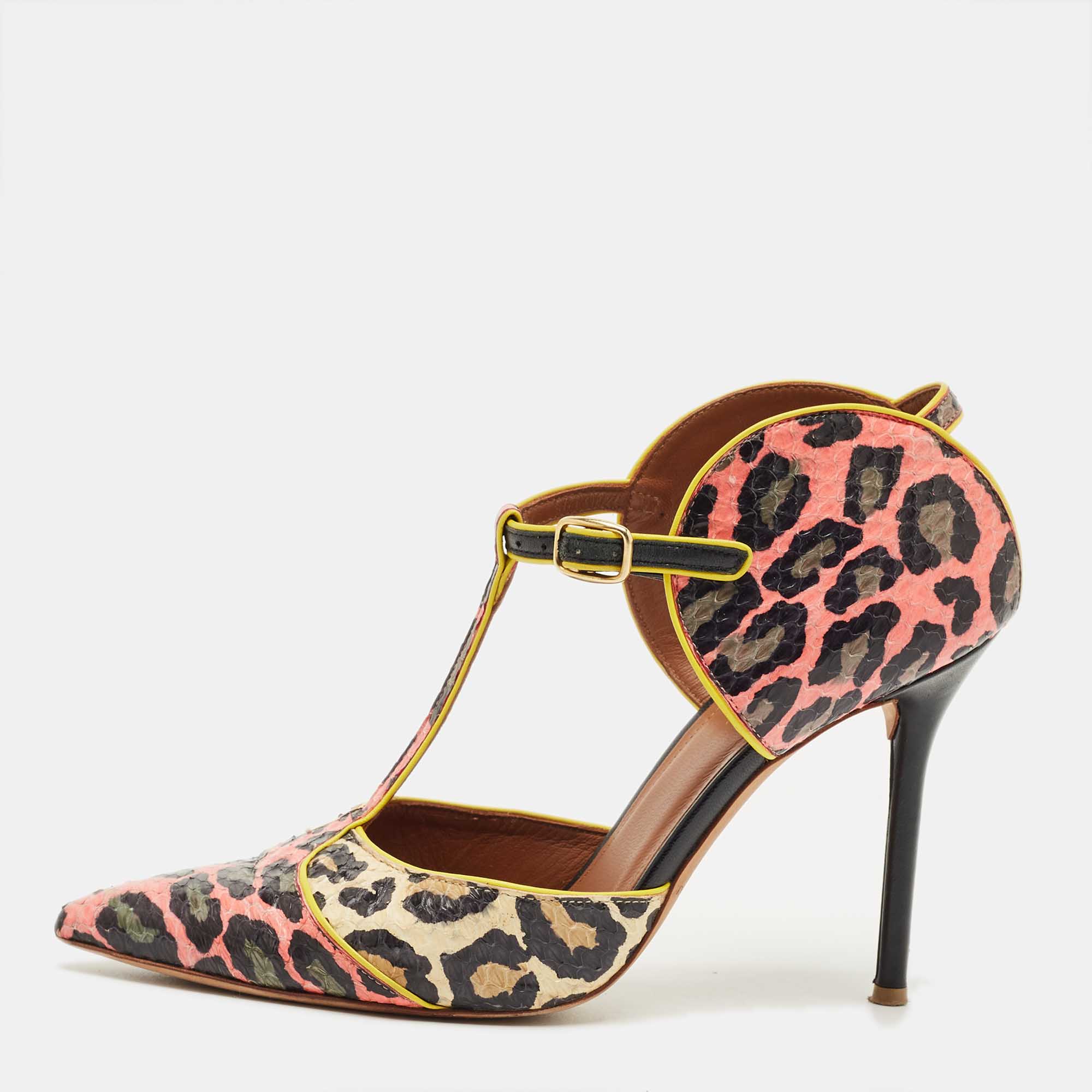

Malone Souliers Multicolor Python Leather Imogen Pumps Size