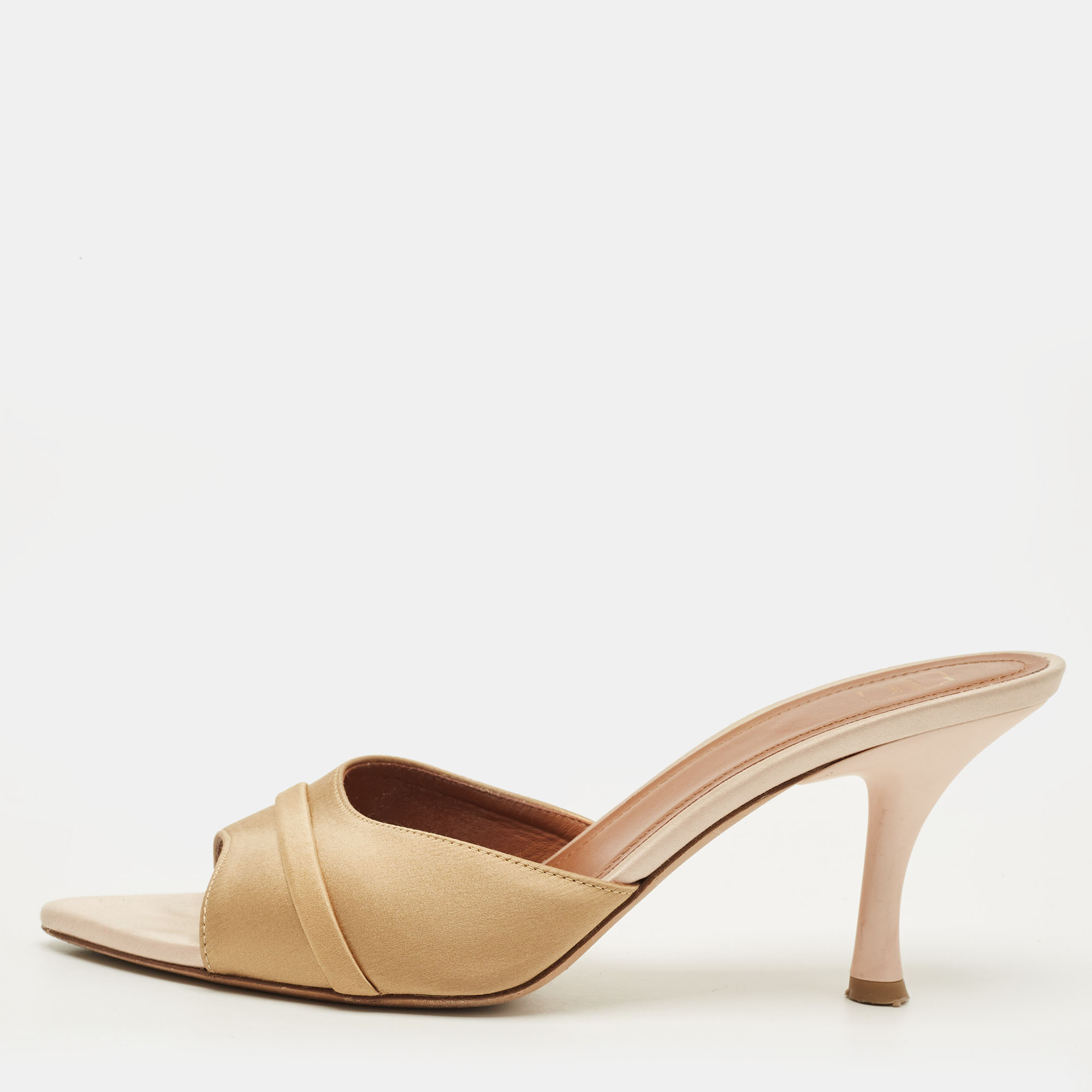 

Malone Souliers Joella Size  Gold Satin Mules