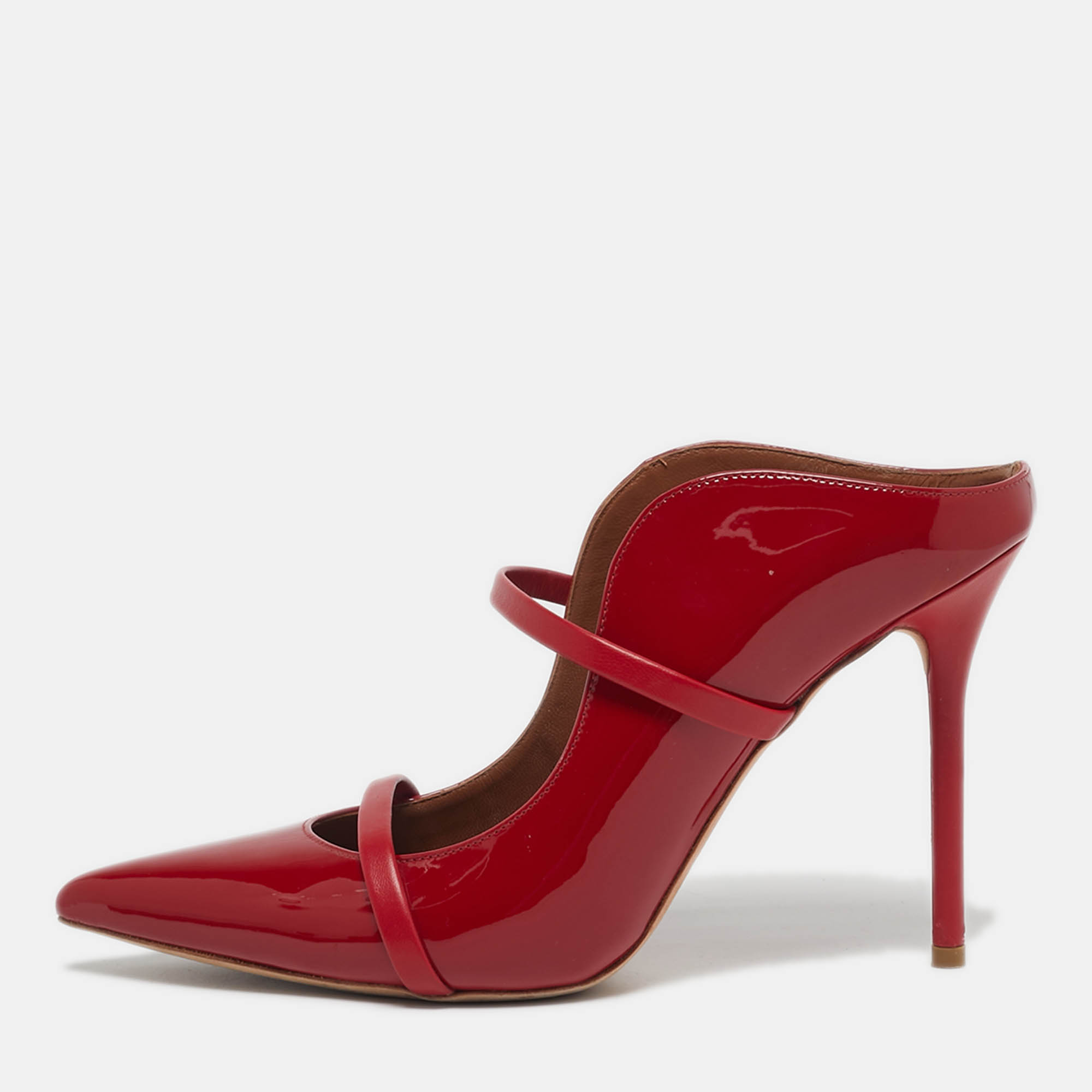 

Malone Souliers Maureen Size  Red Patent Leather Mules