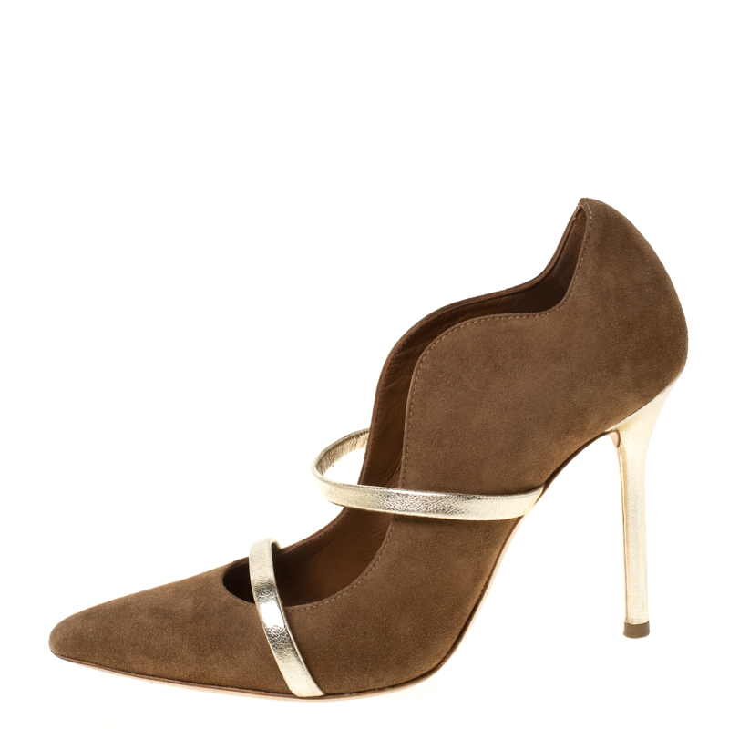

Malone Souliers Brown Suede Pumps Size