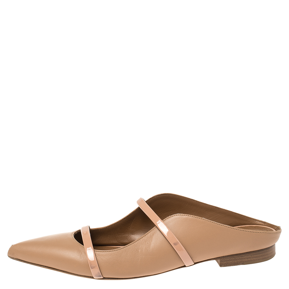 

Malone Souliers Beige Leather Maureen Flats Size