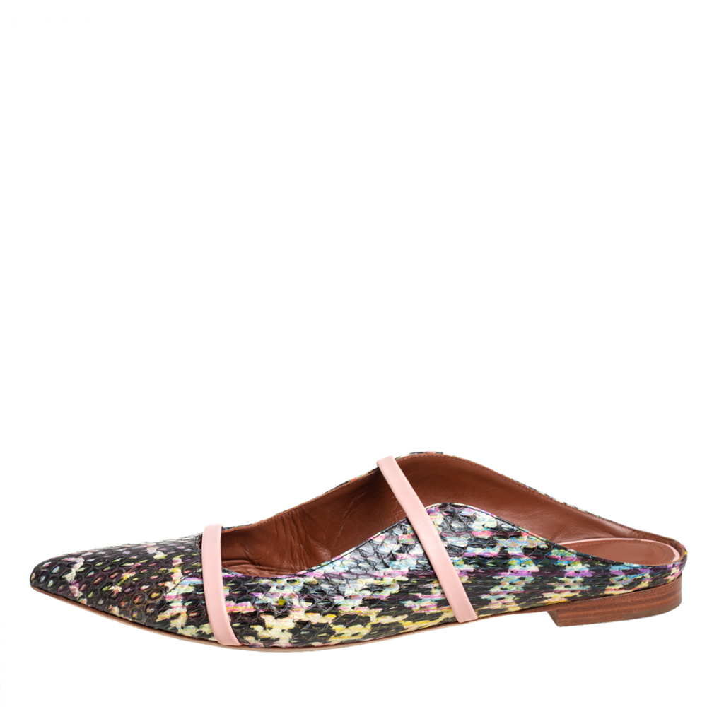 

Malone Souliers Multicolor Python Maureen Sandals Size