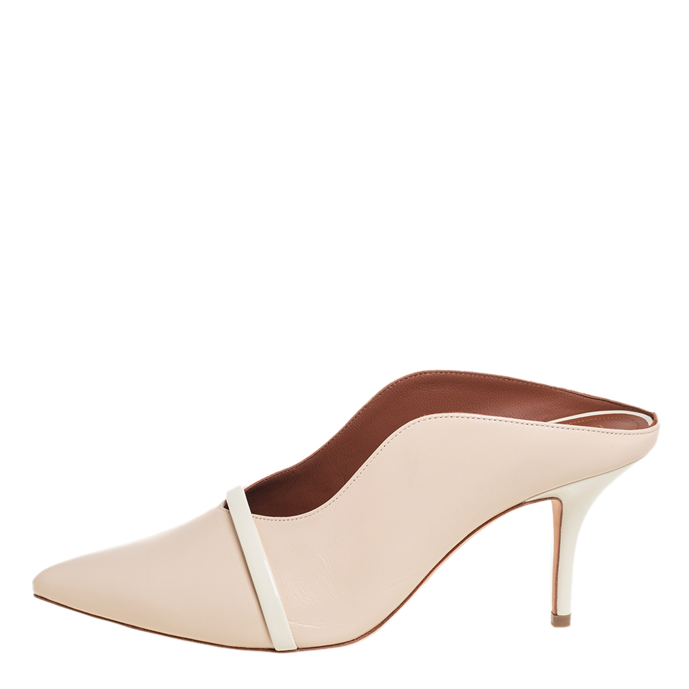

Malone Souliers Beige Patent Leather and Leather Maureen Pumps Size