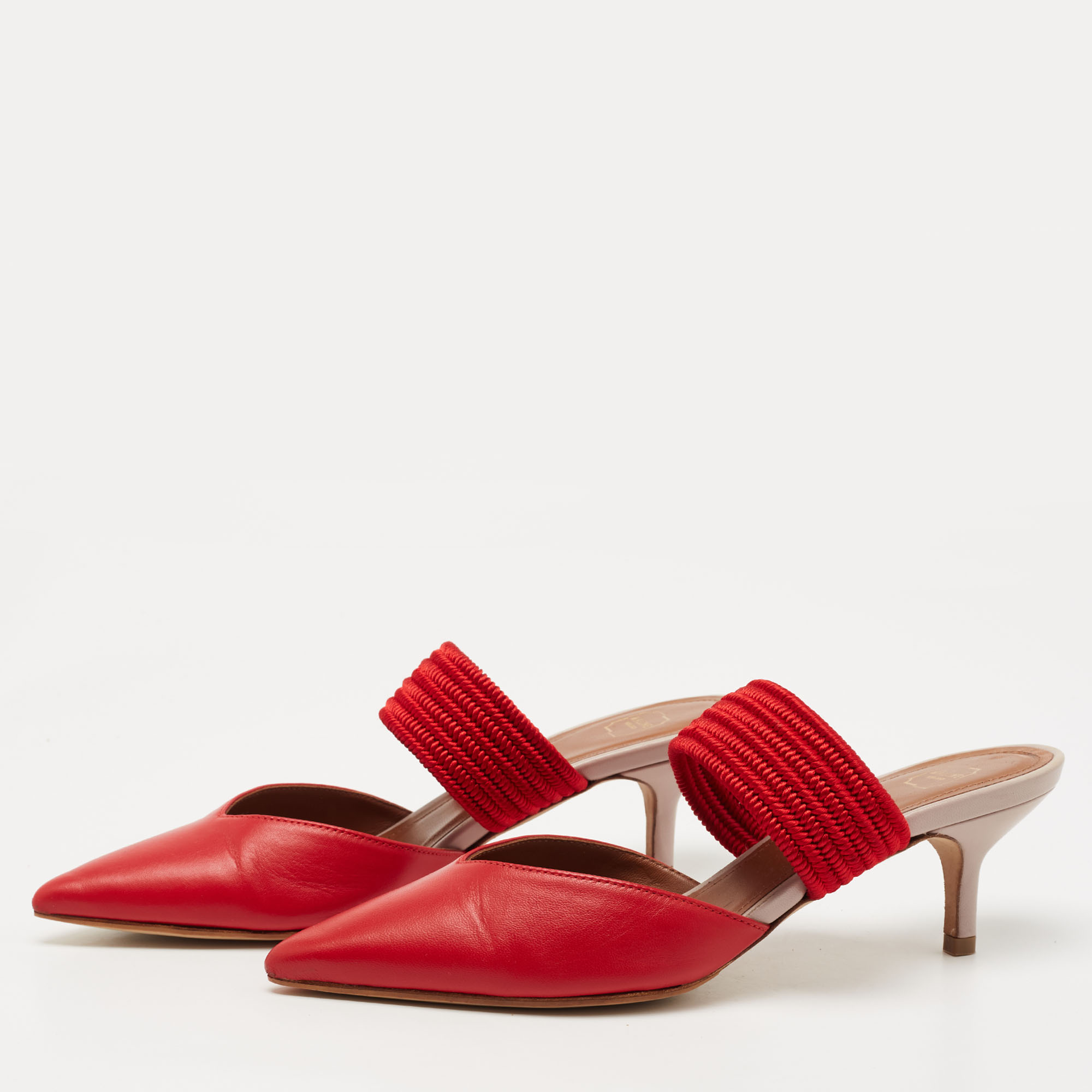 

Malone Souliers Red/Pink Leather Maisie Mules