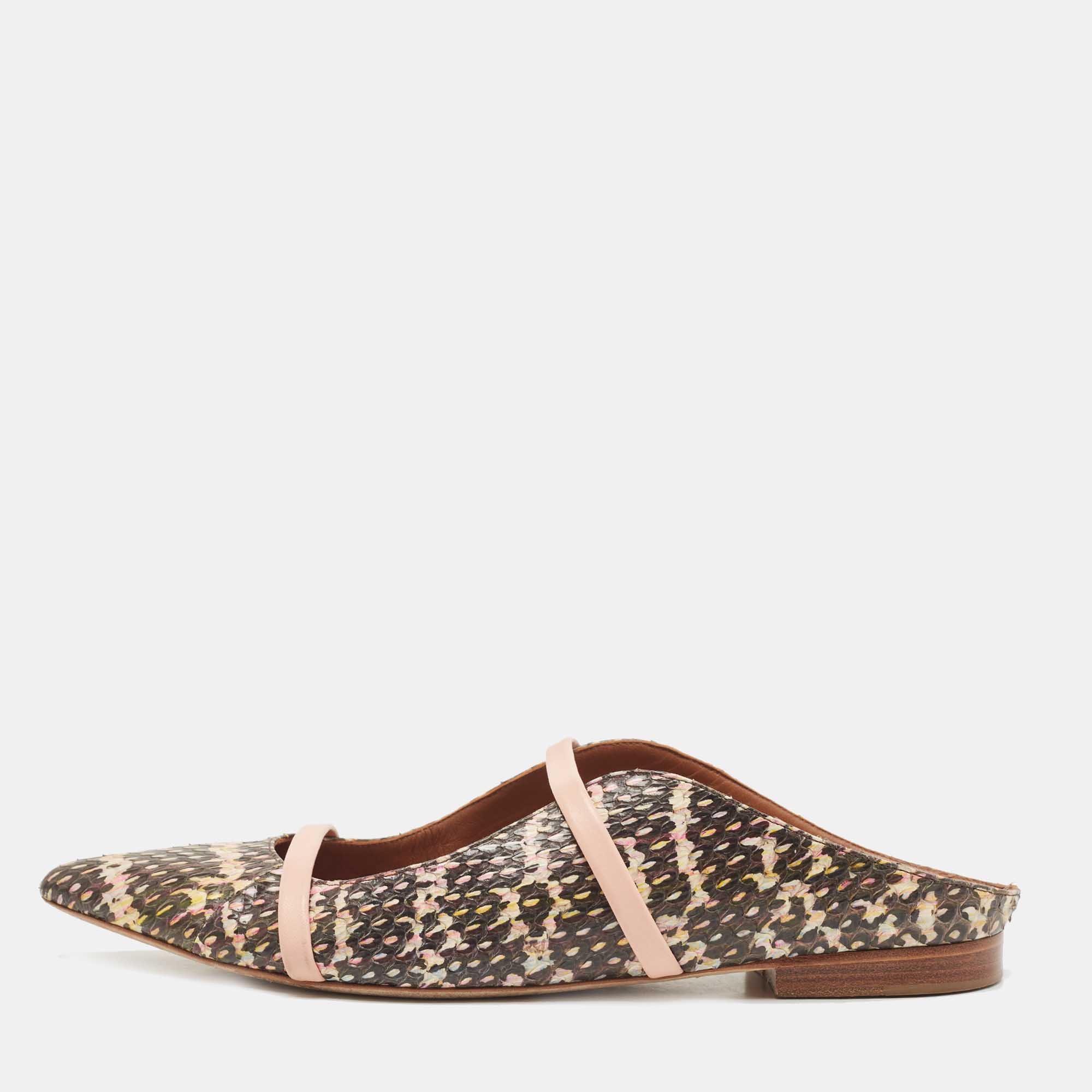 

Malone Souliers Multicolor Python Maureen Flats Size