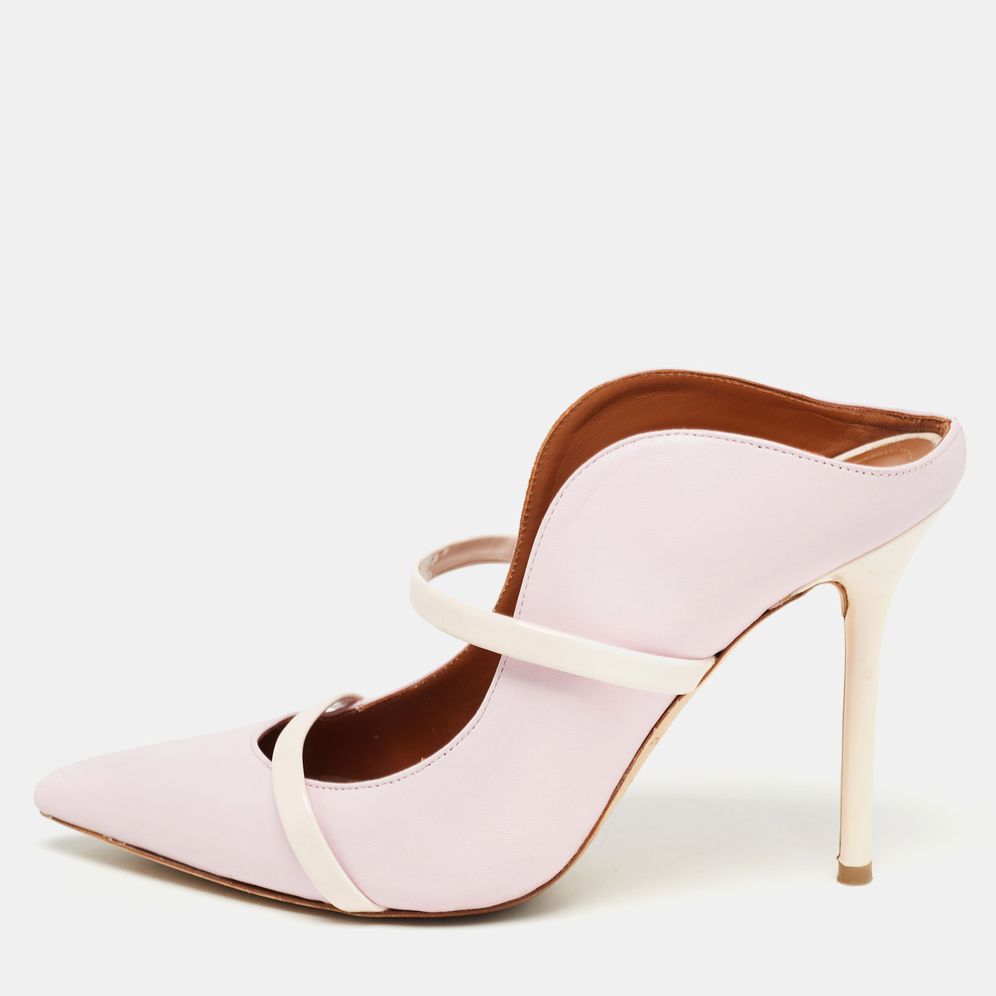 

Malone Souliers Pink Leather Maureen Mules Size