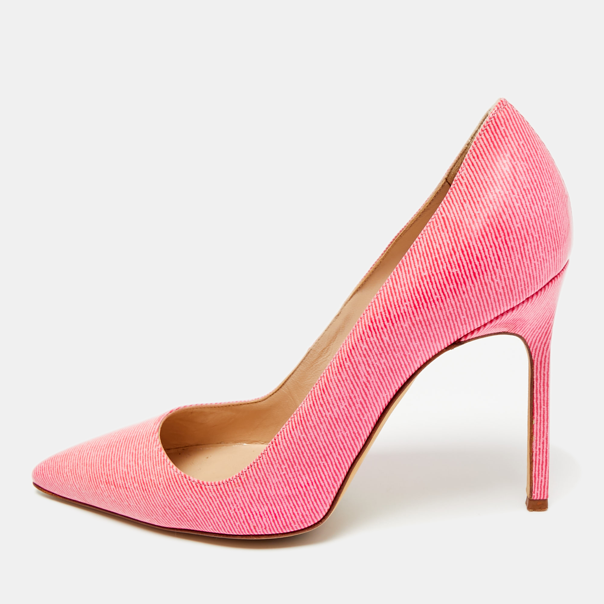 

Manolo Blahnik BB Size  Pink Patent Leather Pumps