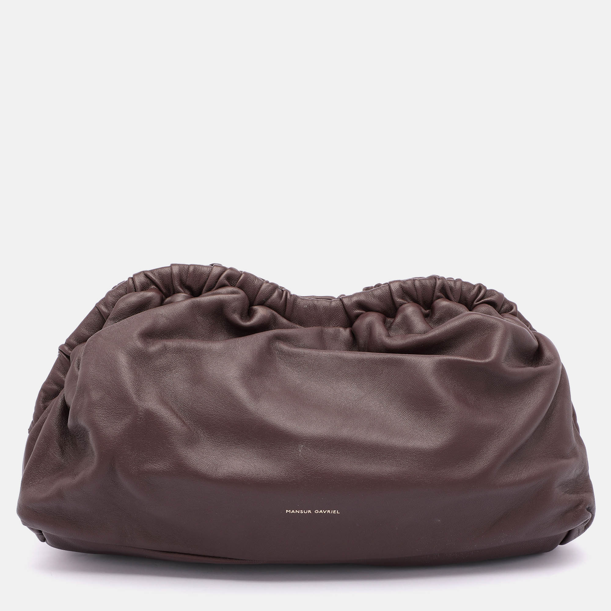 

Mansur Gavriel Burgundy Leather Cloud Clutch