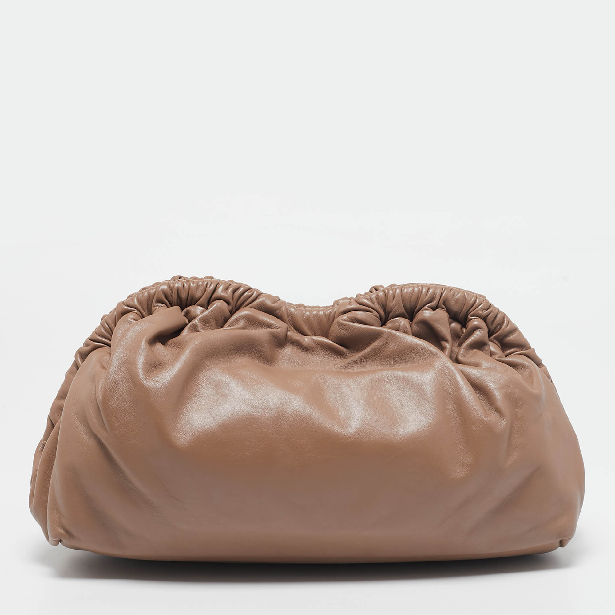 

Mansur Gavriel Beige Leather Cloud Clutch