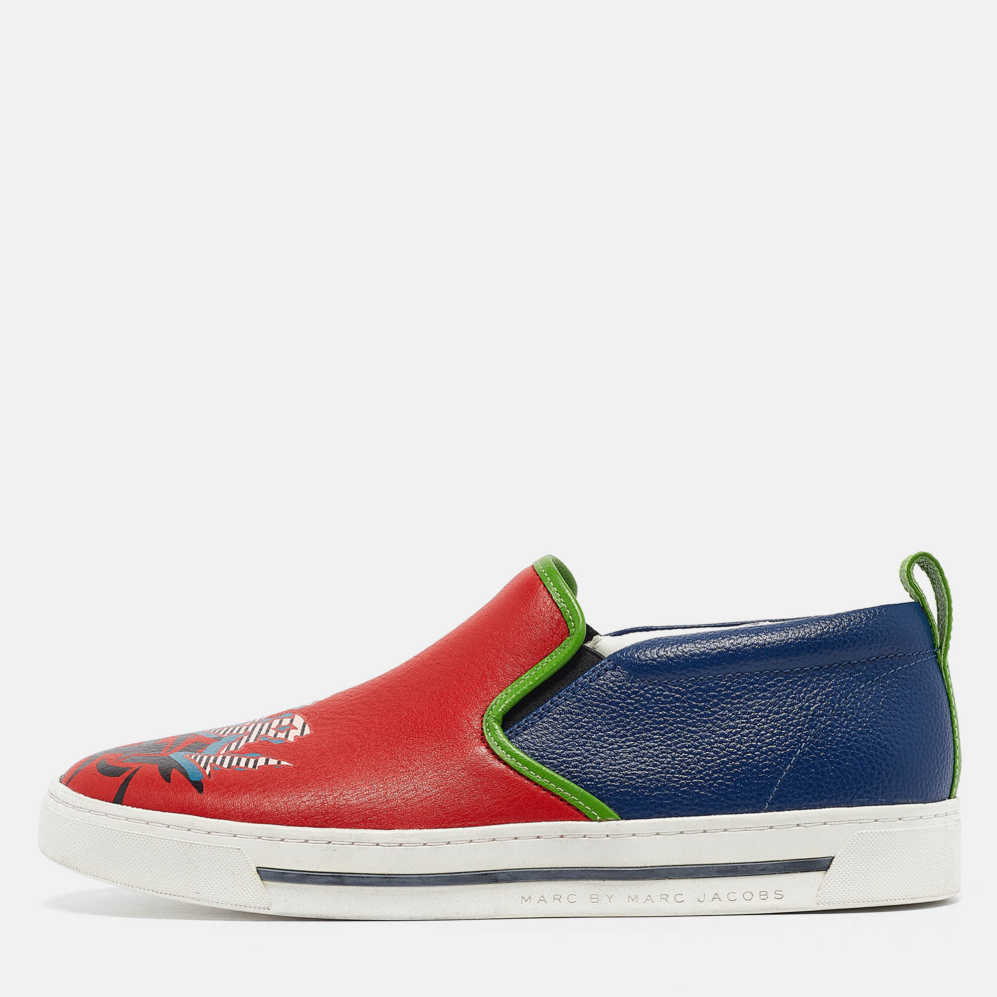 

Marc by Marc Jacobs Red Leather Slip On Sneakers Size