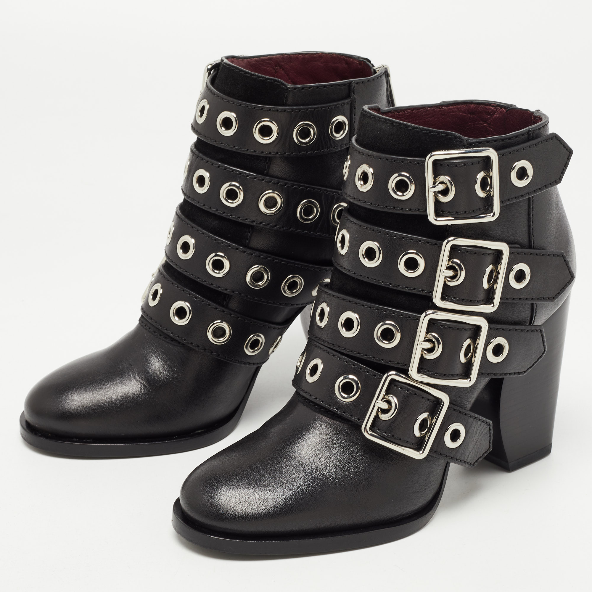 

Marc by Marc Jacobs Black Leather Victorian Ankle Boots Size