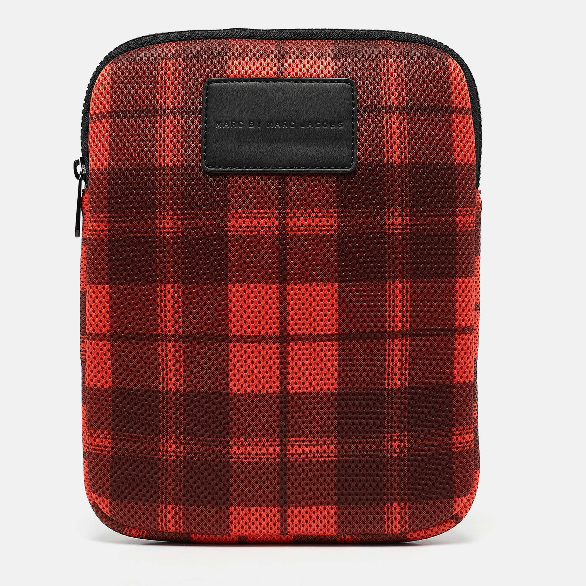 

Marc by Marc Jacobs Red/Black Plaid Mesh Fabric iPad Case