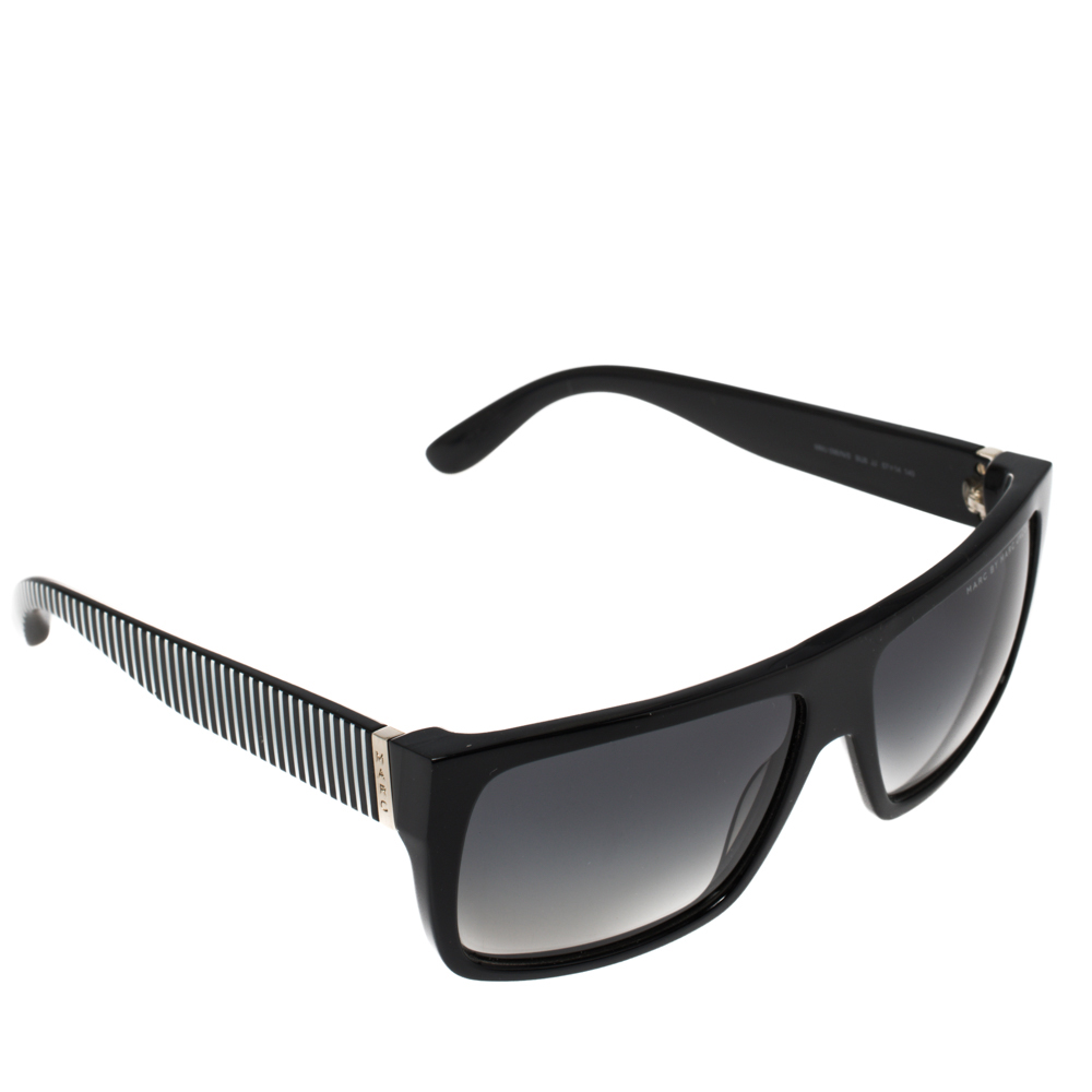 Click to view more detailed imagery on our partner's website Pre-owned Marc By Marc Jacobs White/black Gradient Mmj 096/n/s Square Sunglasses
