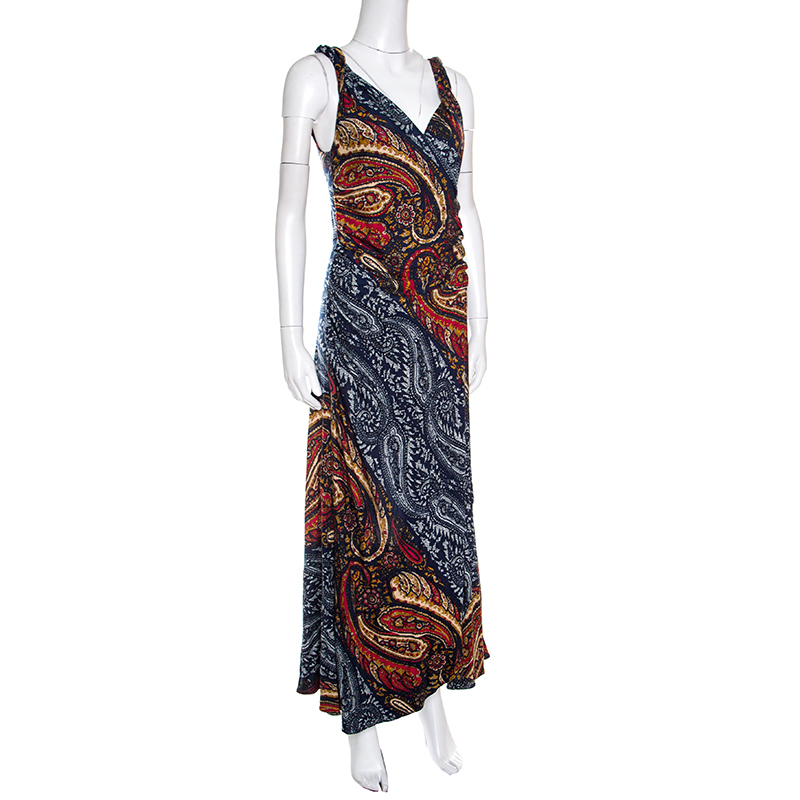 

Marc by Marc Jacob Multicolor Paisley Printed Sleeveless Maxi Dress