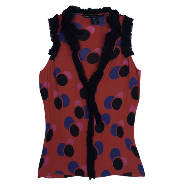 Marc by Marc Jacobs Red Polka Dot Top XS