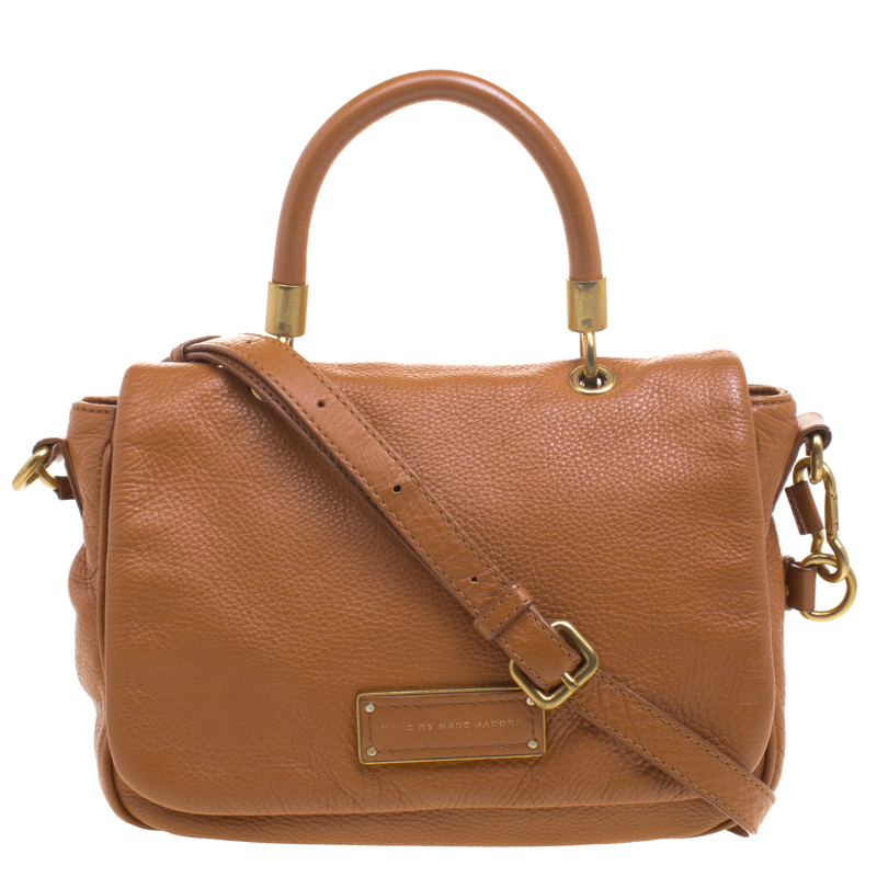 مملوكة مسبقًا حقيبة كتف مارك باي مارك جاكوبس تو هوت تو هاندل جلد بنية
