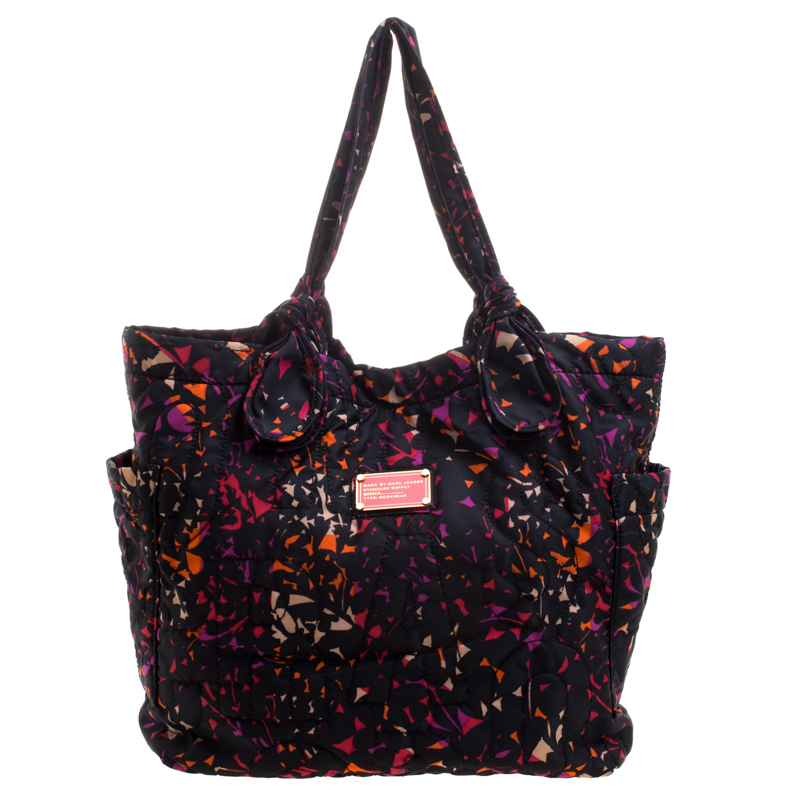 Pre Owned Marc by Marc Jacobs Multicolor Printed Nylon Diaper Bag