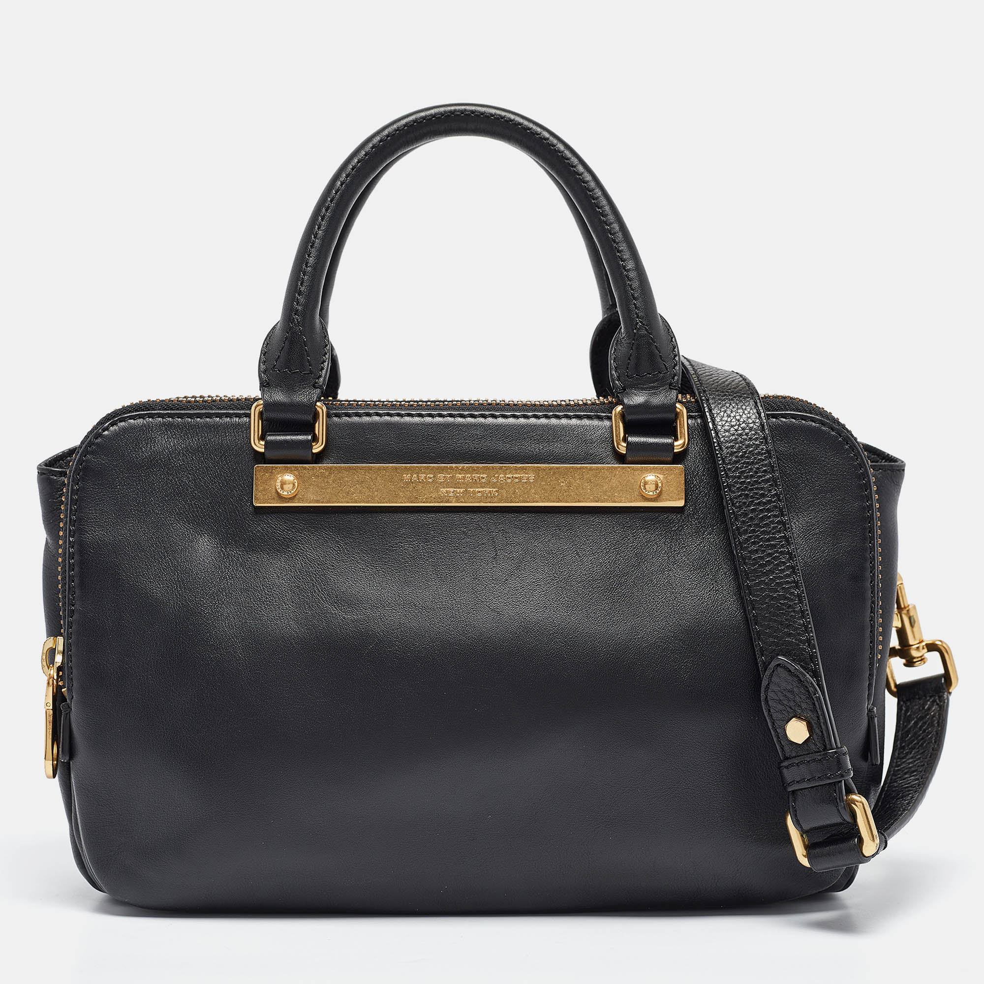 

Marc by Marc Jacobs Black Leather Goodbye Columbus Satchel