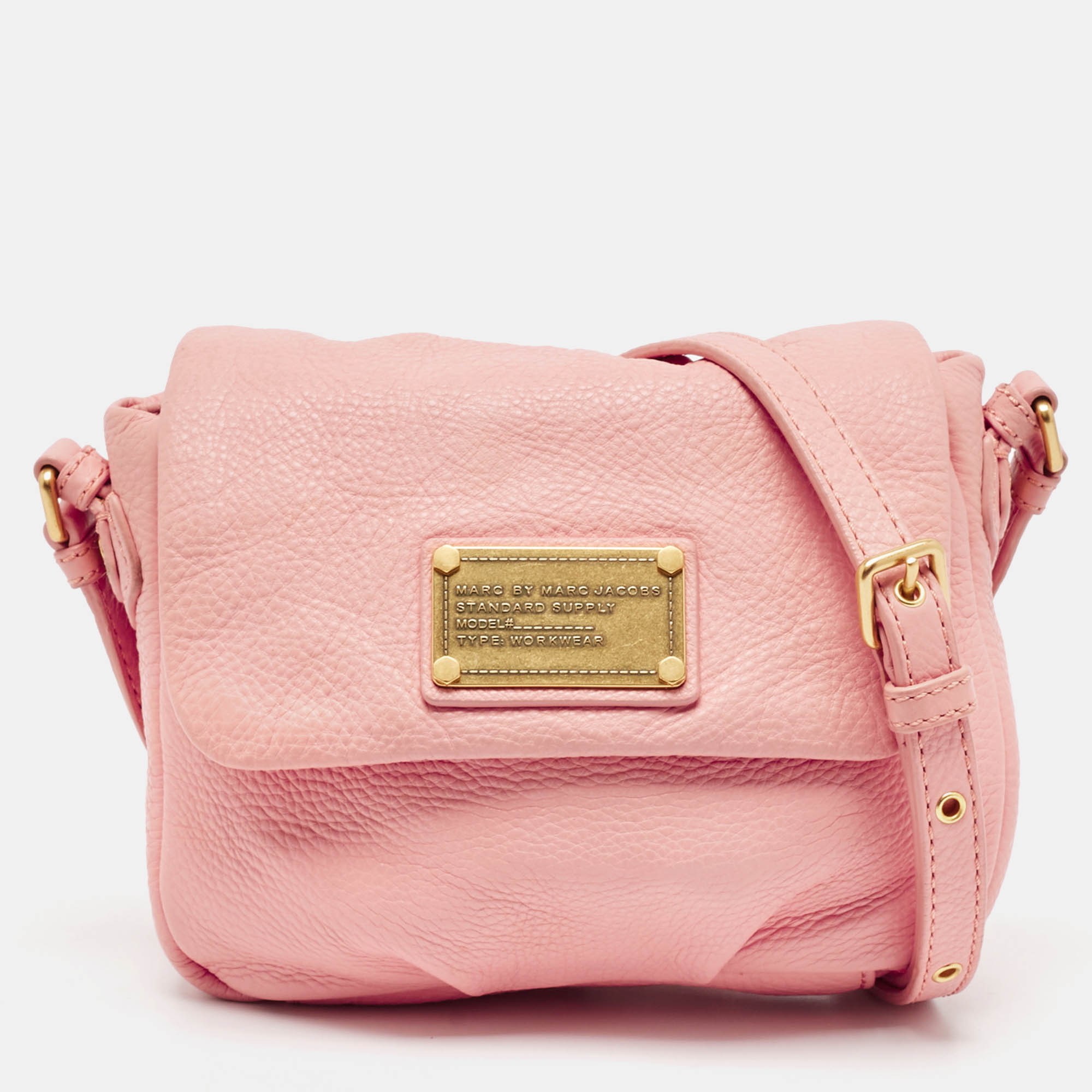 

Marc by Marc Jacobs Pink Leather Classic Q Isabelle Crossbody Bag