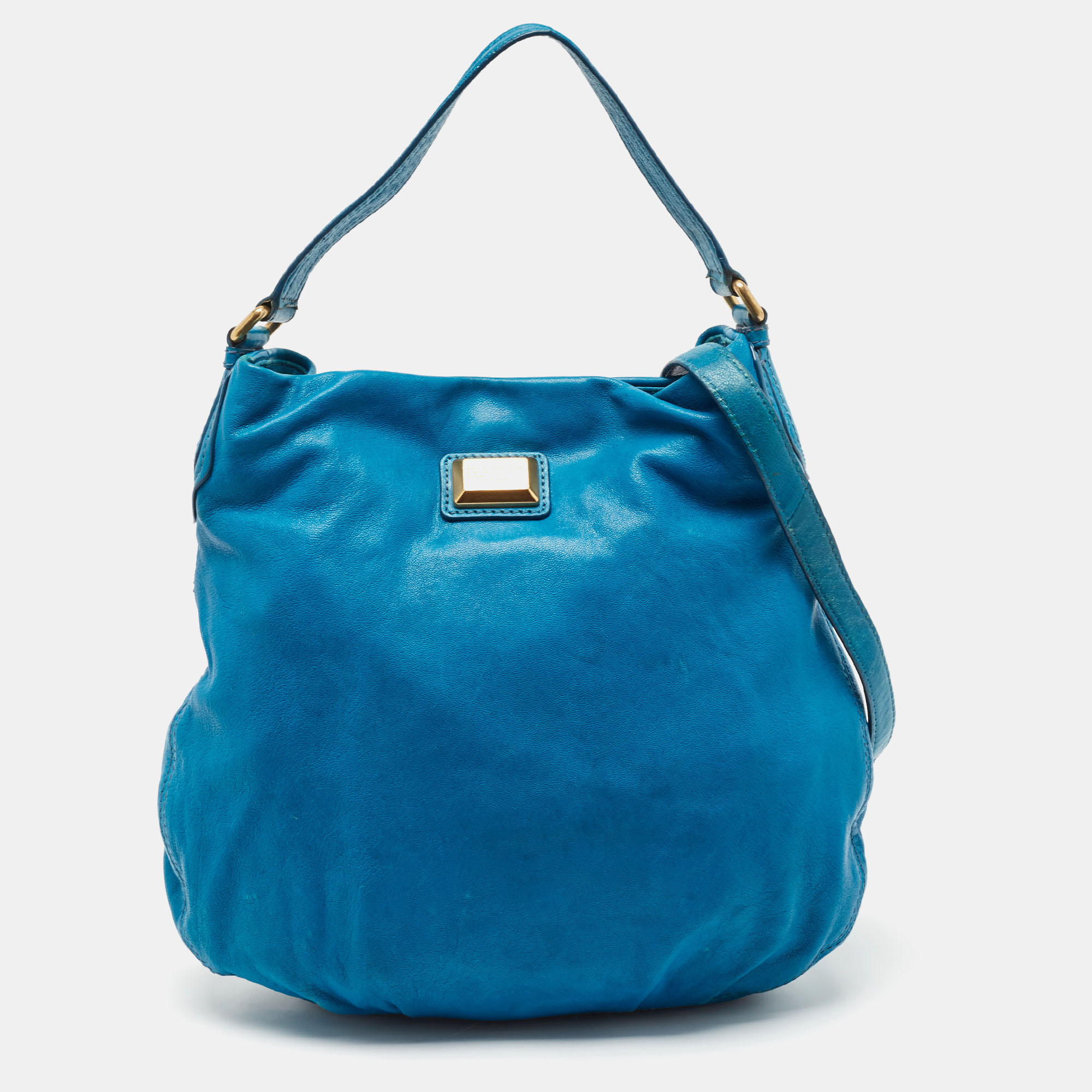 

Marc by Marc Jacobs Blue Leather Classic Q Hillier Hobo