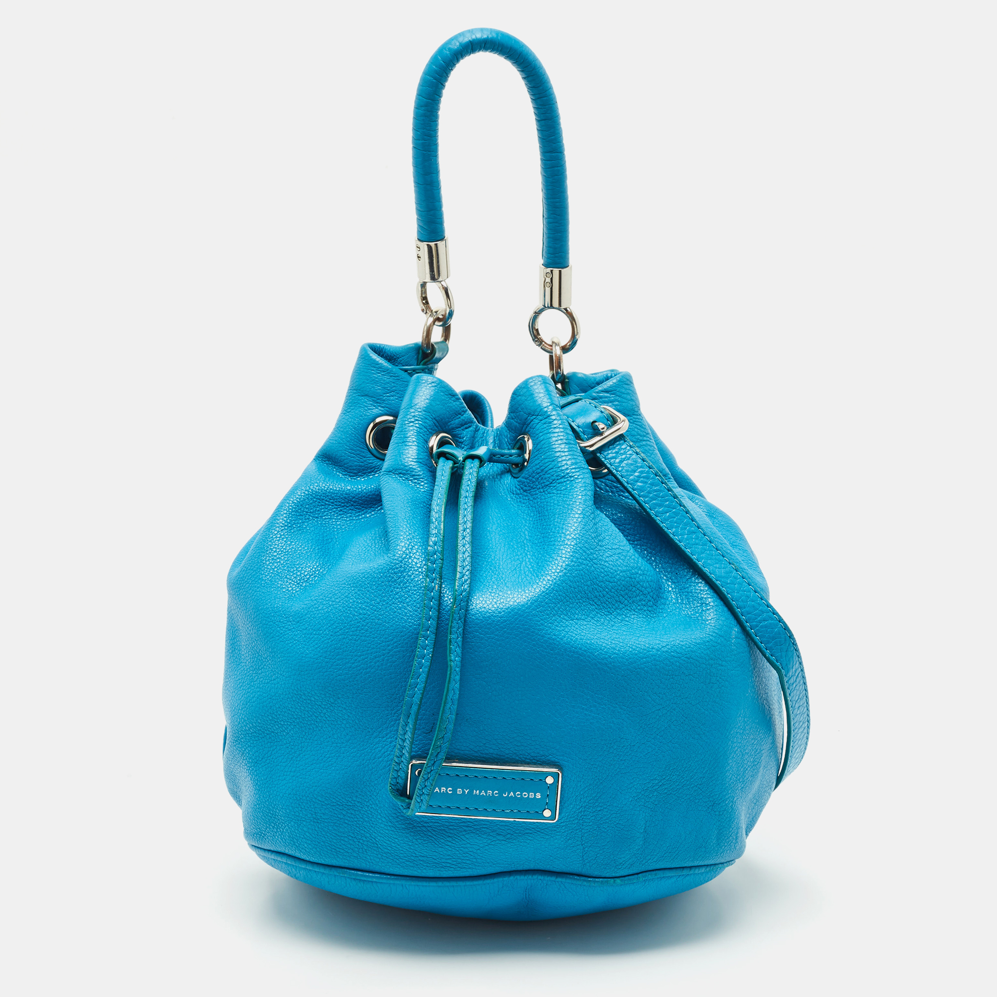 

Marc by Marc Jacobs Blue Leather Too Hot to Handle Bucket Bag