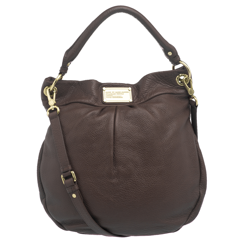 مملوكة مسبقًا حقيبة مارك باي مارك جاكوبس هيليار Q كلاسيك جلد بنية داكنة