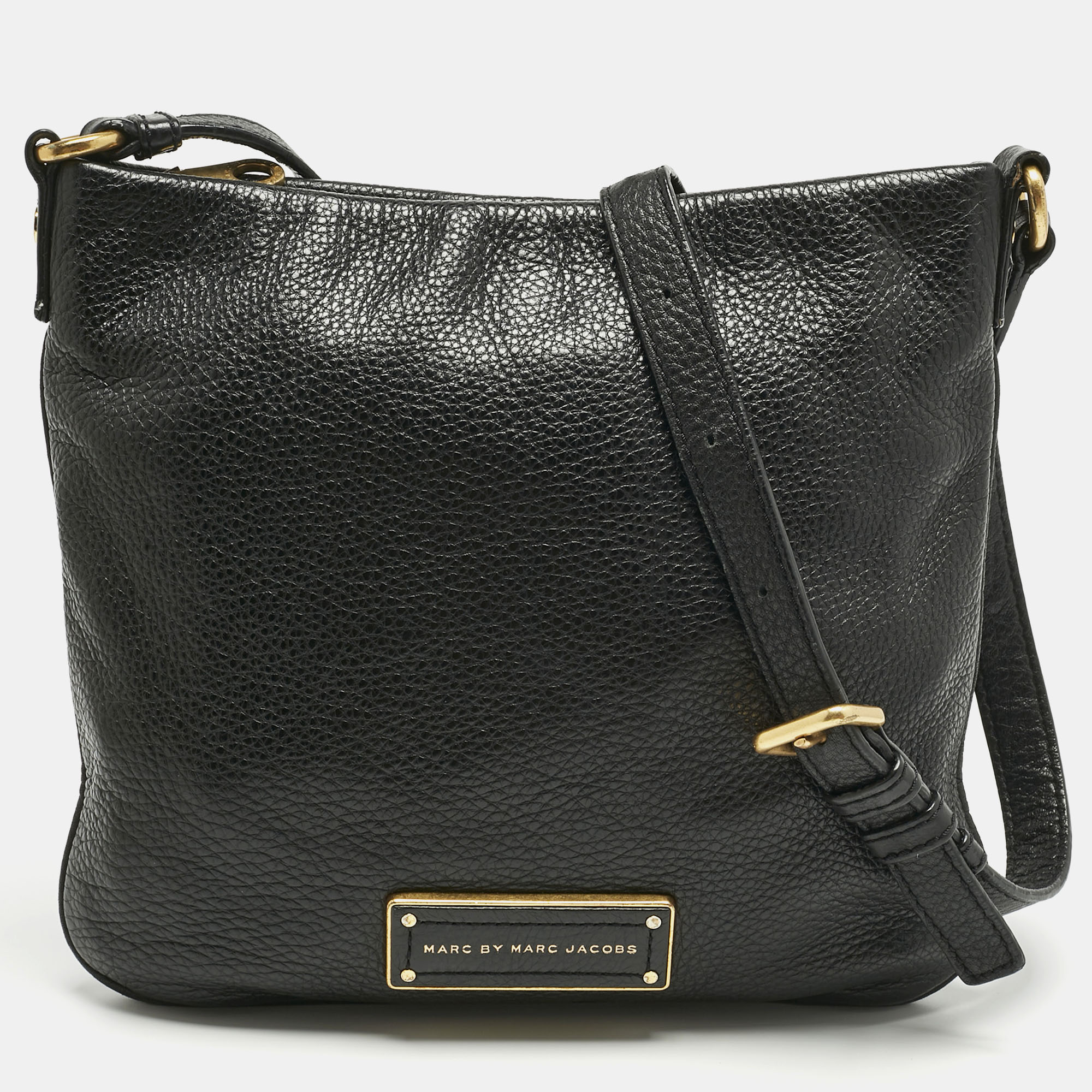 Pre-owned Marc By Marc Jacobs Black Leather Too Hot To Handle Sia Crossbody Bag