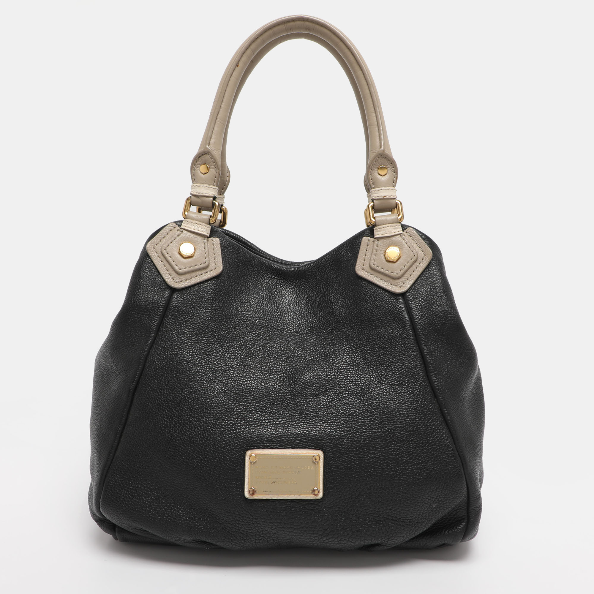 Pre-owned Marc By Marc Jacobs Black Leather Classic Q Francesca Tote