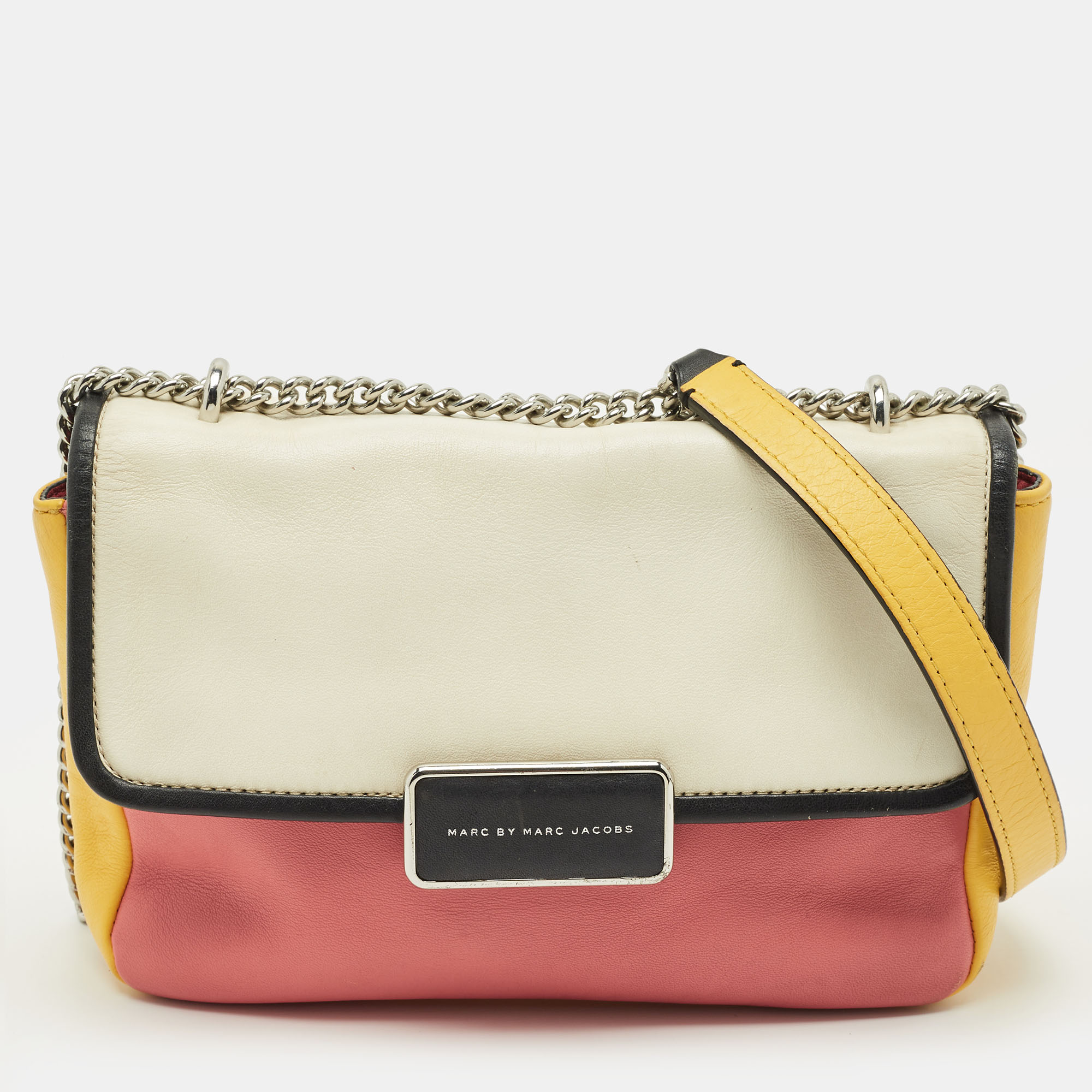 

Marc by Marc Jacobs Rebel 24 Colorblock Leather Shoulder Bag, Multicolor