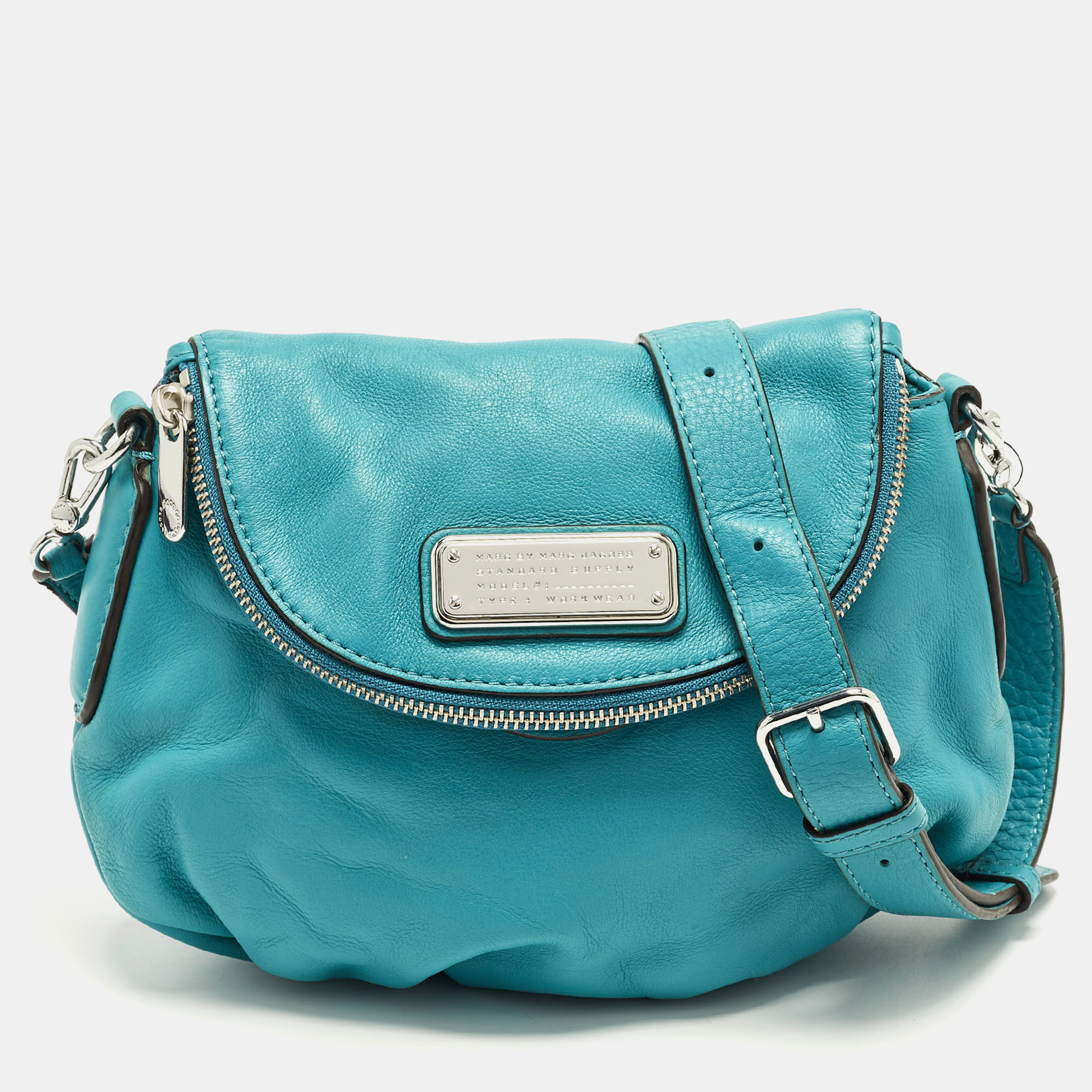 

Marc by Marc Jacobs Classic Q Natasha Teal Green Leather Shoulder Bag