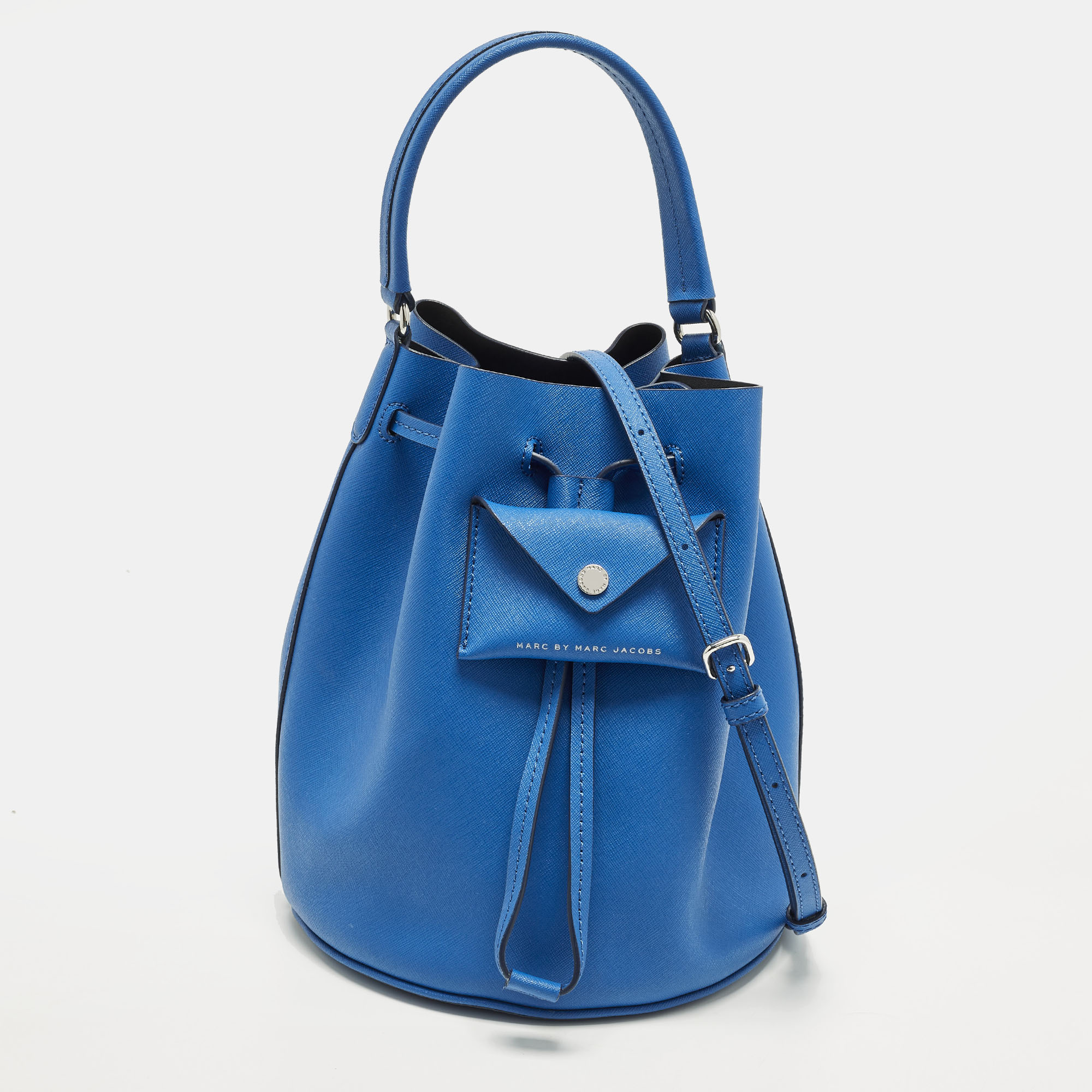 

Marc by Marc Jacobs Metropoli Blue Leather Bucket Bag