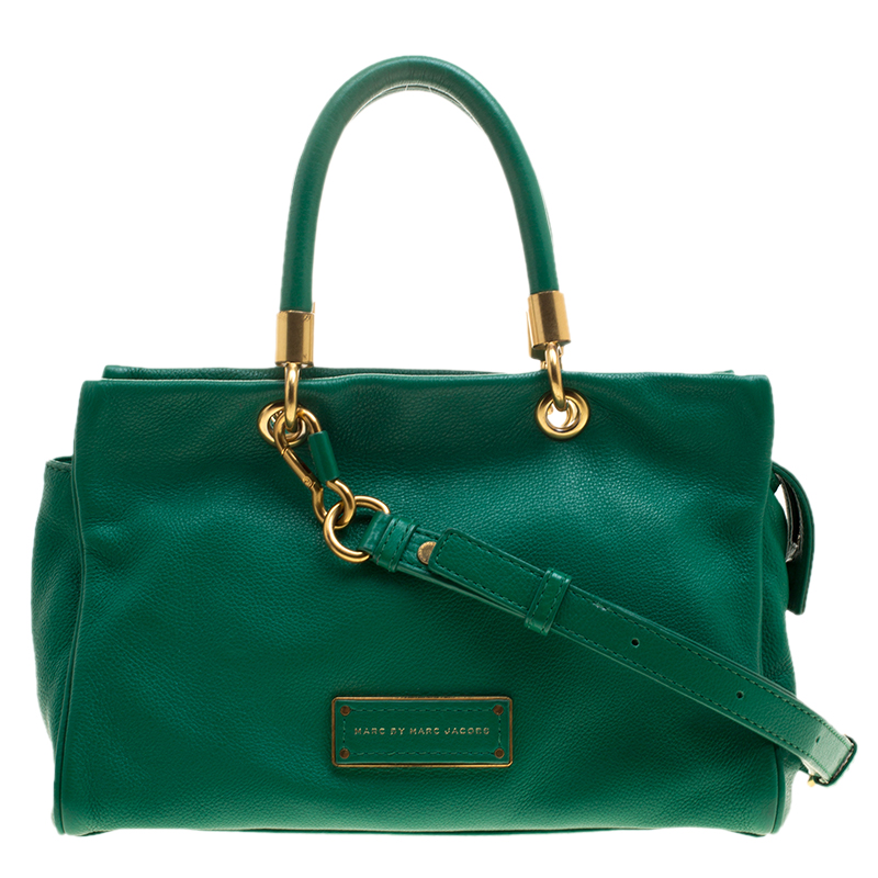 Marc by Marc Jacobs Green Leather Bentley Tote Marc by Marc Jacobs ...