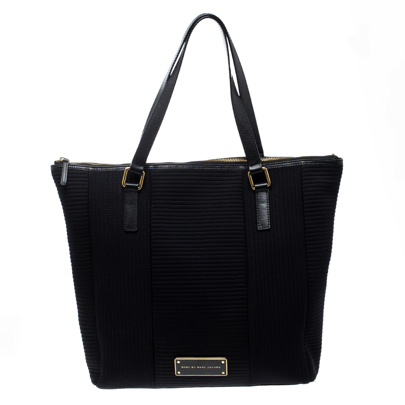 مملوكة مسبقًا حقيبة شوبر مارك باي مارك جاكوبس كانفاس أسود