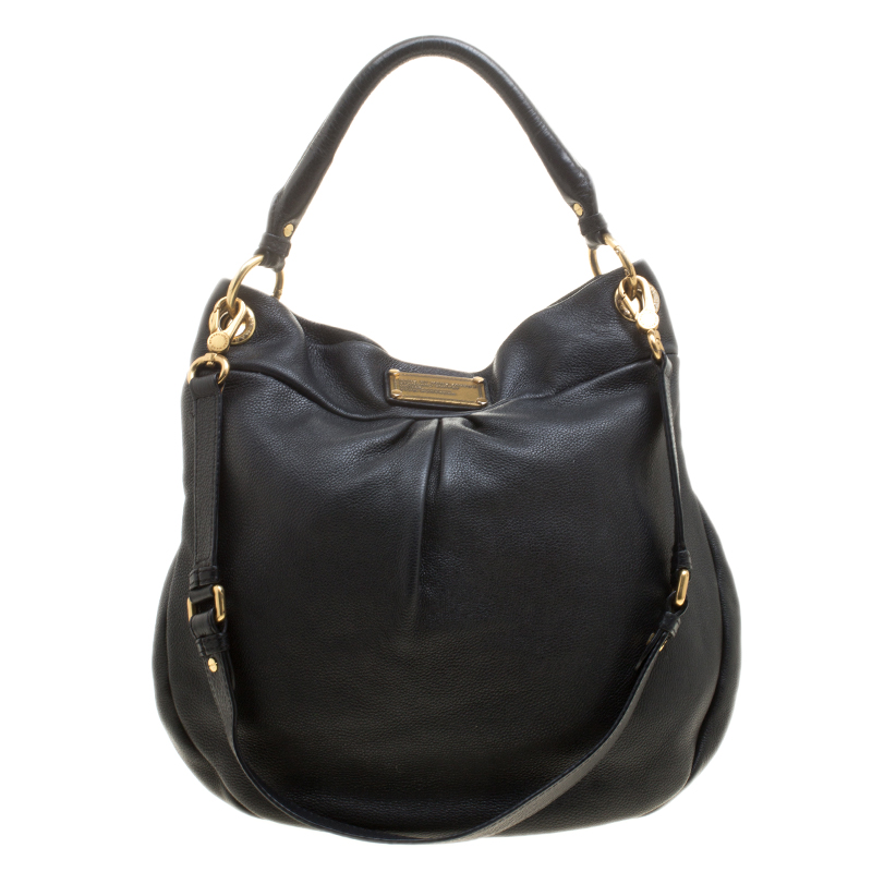 Pre Owned حقيبة مارك باي مارك جاكوبس Q هيليار كلاسيك جلد سوداء