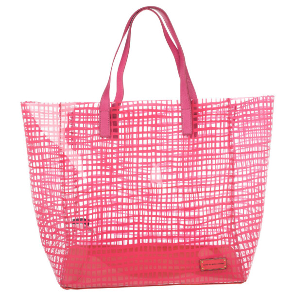 Marc by Marc Jacobs Pink Check Transparent Tote
