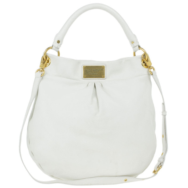 Marc by Marc Jacobs White Classic Q Hillier Hobo